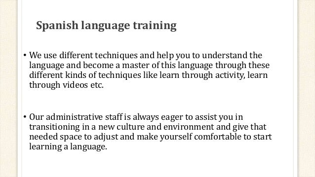 Spanish Language Training Institute