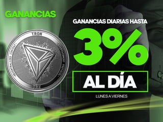 L
o
r
e
mI
p
s
u
m
L
U
N
E
S
A
V
I
E
R
N
E
S
G
A
N
A
N
C
I
A
S
3
%
A
L
D
Í
A
G
A
N
A
N
C
I
A
S
D
I
A
R
I
A
S
H
A
S
T
A
 