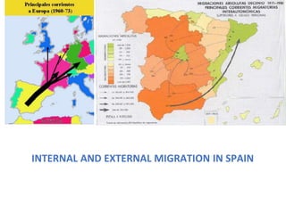 The internal migration
It started at the end of the 19th
century, increased after 1950, and
reached its peak between the 6...