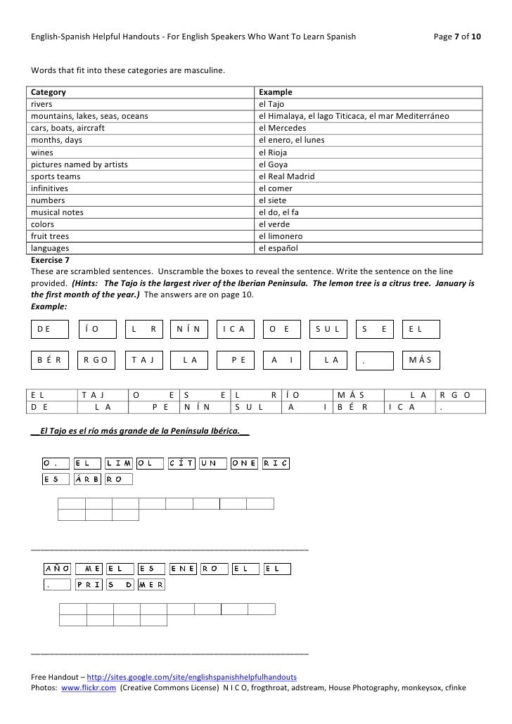 the-gender-of-nouns-spanish-worksheet-answers-key