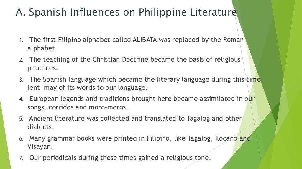 Literature During the Spanish Period