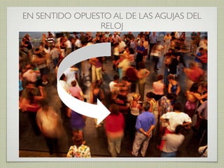 EN SENTIDO OPUESTO AL DE LAS AGUJAS DEL
RELOJ