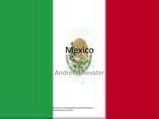 Mexico Andrew Stievater http://www.muddydogcoffee.com/coffee/product_info.php?products_id=194 
