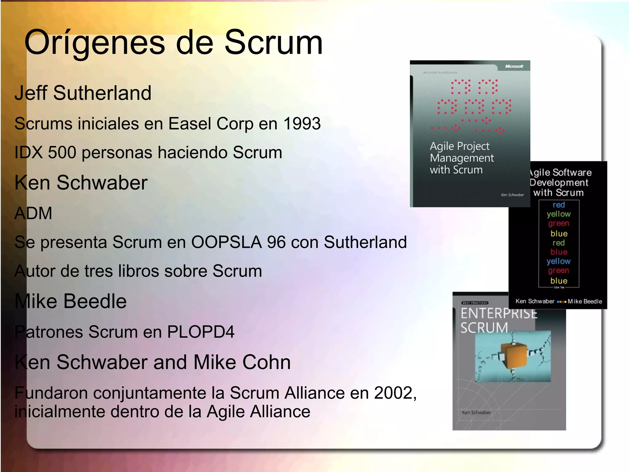 Nos permite rápidamente y en repetidas ocasiones inspeccionar software real de trabajo (cada dos semanas o un mes). 