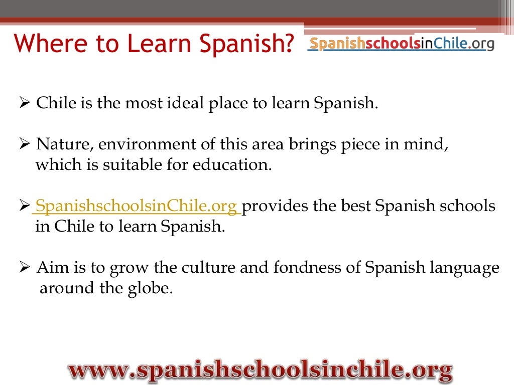 Spanish schools in Chile