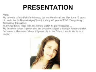 Sample Spanish Presentation Spanish students' presentations | PDF