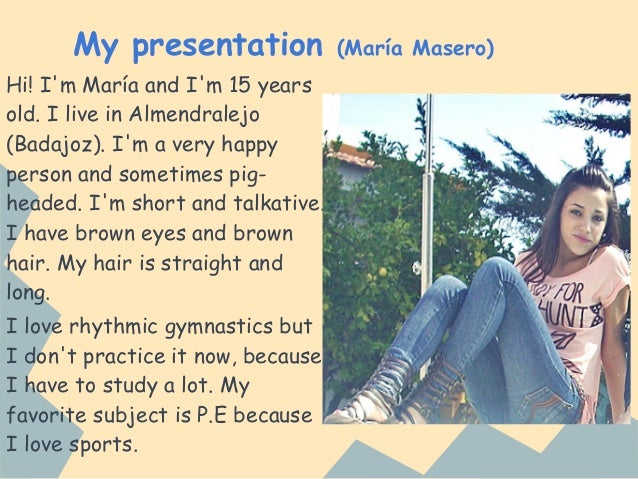spanish students presentations