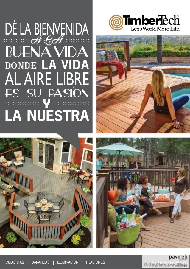 Catálogo tarima exterior Timbertech