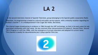 Spanish tv channels | PPT