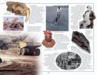 UN LAGO PEGAJOSO
El lago Pitch, en Trinidad, es un
enorme lago de asfalto natural de
unos 75 m de profundidad según los
cálculos. Al parecer, se encuentra
sobre la intersección de dos fallas
(fractura del lecho rocoso) por la
que aflora
el asfalto. El explorador inglés
sir Walter Raleigh divisó este
lago mientras viajaba por el
Caribe en 1595, y se valió del
asfalto para impermeabilizar los
barcos en los que emprendería el
regreso.
UN NEGRO FINAL
Los manantiales de petróleo son
depresiones de terreno en las
que el asfalto, tras filtrarse a la
superficie, se queda embalsado.
En estos manantiales, entre los
cuales se encuentra el
californiano de La Brea, en EE
UU, han aparecido fósiles de
Smilodon (tigre de dientes de
sable) y de sus presas, unos
mamuts, todos ellos en un estado
de conservación extraordinario. Al
parecer, los mamuts se quedaron
atascados en el manantial, y los
felinos que iban tras ellos corrieron la
misma suerte.
Unos ejemplares de Smilodon atacan a un
mamut en un manantial de petróleo
PETRÓLEO ESCOCÉS
La industria petrolera moderna se
inició en Escocia en 1848, cuando
JamesYoung (1811–1883) halló el
modo de refinar el petróleo con el
fin de obtener queroseno para
lámparas.Ya que Inglaterra no
poseía yacimientos
petrolíferos,Young se
concentró en un filón de
pizarras bituminosas, en su
mayoría torbanita, situado
en las tierras bajas de
Escocia. En 1851,
inauguró la primera
refinería de
petróleo del
mundo en
Bathgate, cerca de
Edimburgo, para
destilar el petróleo
de la torbanita.
Calavera de
Smilodon fosilizada
Sir Walter
Raleigh (1552–1618)
Lago Pitch (Trinidad)
El Smilodon recibe el sobrenombre
de «tigre de dientes de sable» por los
dos grandes colmillos en forma de
sable, que debieron de servirle para
desgarrar la carne de sus presas
PIZARRAS
BITUMINOSAS
Aunque las reservas de
pizarras bituminosas
son muy abundantes,
sobre todo en
Colorado (EE UU),
aprovechar el petróleo
que contienen entraña una
gran dificultad. Hace falta
fundir el querógeno y
convertirlo en petróleo
aplicándole un calor
muy intenso. Esto
puede hacerse en la
superficie, pero los
costes son muy
elevados. Los ingenieros
creen que, en el futuro,
podrá hacerse por medio de
calefactores eléctricos insertados
en la propia roca.
EL ASFALTO
Las sociedades de la Babilonia
antigua emplearon betún para
construir, hace dos
mil años, carreteras llanas
y resistentes a la lluvia.
El modo actual de asfaltar
las carreteras data de
principios del siglo XIX,
cuando, por vez primera, se
usó gravilla mezclada con
alquitrán o asfalto caliente
para pavimentar
los caminos. La propia
palabra «asfaltar» indica
el material utilizado.
El querógeno
es el responsable
del color negro
de la pizarra
bituminosa
Marga, un tipo
de pizarra
bituminosa
27
 