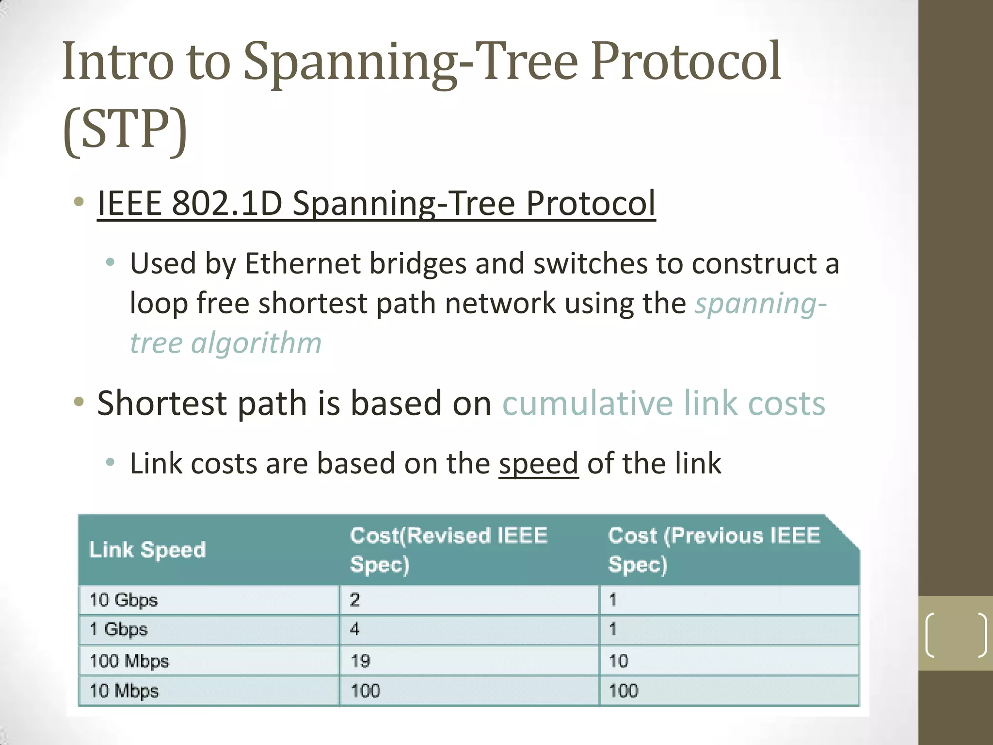 Spanning tree protocol | PPTX