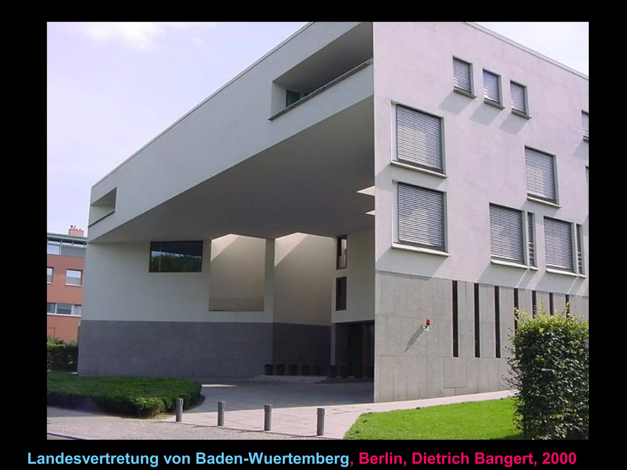 Supports for Tensile columns
• 5-story Olivetti Office Building, Florence, Italy, Alberto Galardi, 1971: suspended
construction with prestressed concrete hangers sits on two towers supporting
trusses, which in turn carry the cross-trusses
• Shanghai-Pudong Museum, Shanghai, von Gerkan
• Berlin Stock Exchange, Berlin, Germany, 1999, Nick Grimshaw
• Centre George Pompidou, Paris, Piano & Rogers
• 43-story Hongkong Bank, Hong Kong, 1985, Foster/Arup: The stacked bridge-
like structure allows opening up of the central space with vertically stacked
atria and diagonal escalator bridges by placing structural towers with elevators
and mechanical modules along the sides of the building. This approach is quite
opposite to the central core idea of conventional high-rise buildings. The
building celebrates technology and architecture of science as art. It expresses
the performance of the building and the movement of people. The support
structure is clearly expressed by the clusters of 8 towers forming 4 parallel
mega-frames. A mega-frame consists of 2 towers connected by cantilever
suspension trusses supporting the vertical hangers which, in turn, support the
floor beams. Obviously, the structure does not express structural efficiency.
 