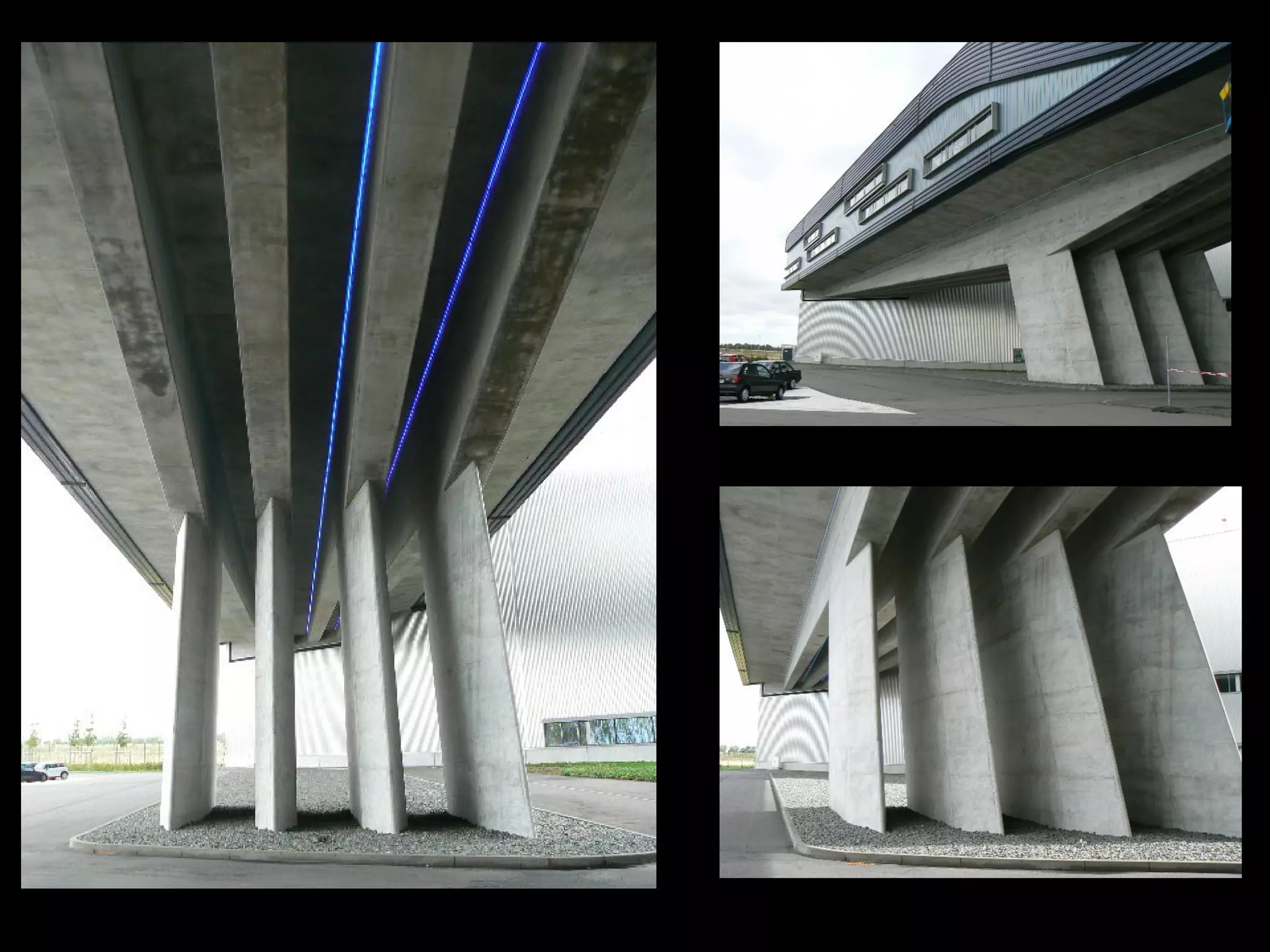 Indeterminate portal frames under gravity loads
 