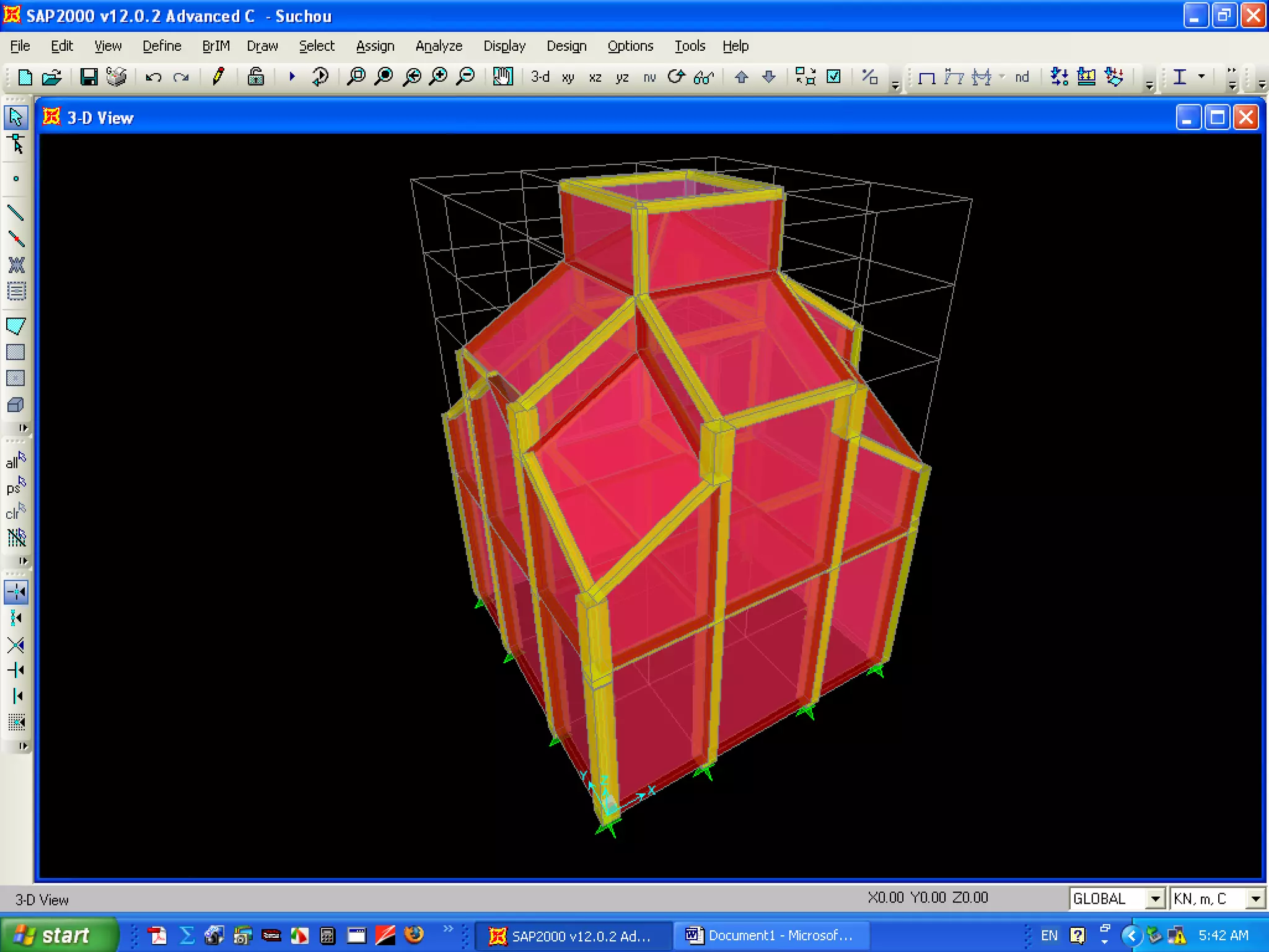 Joist roof construction
 