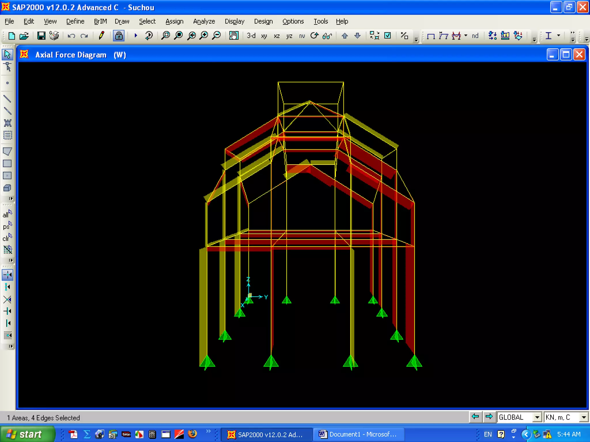 Rafter roof construction
 