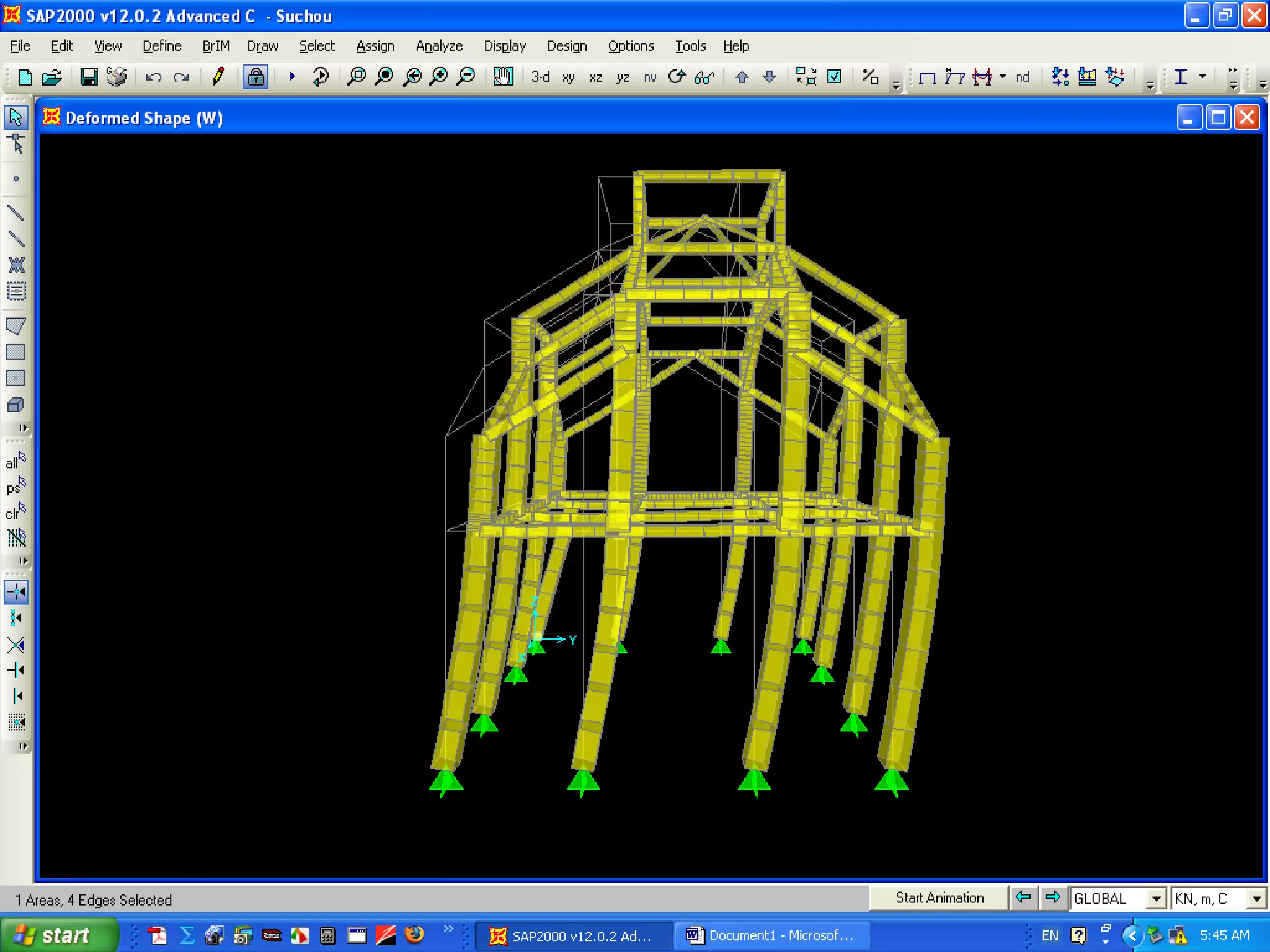 Inclined frame structures
 