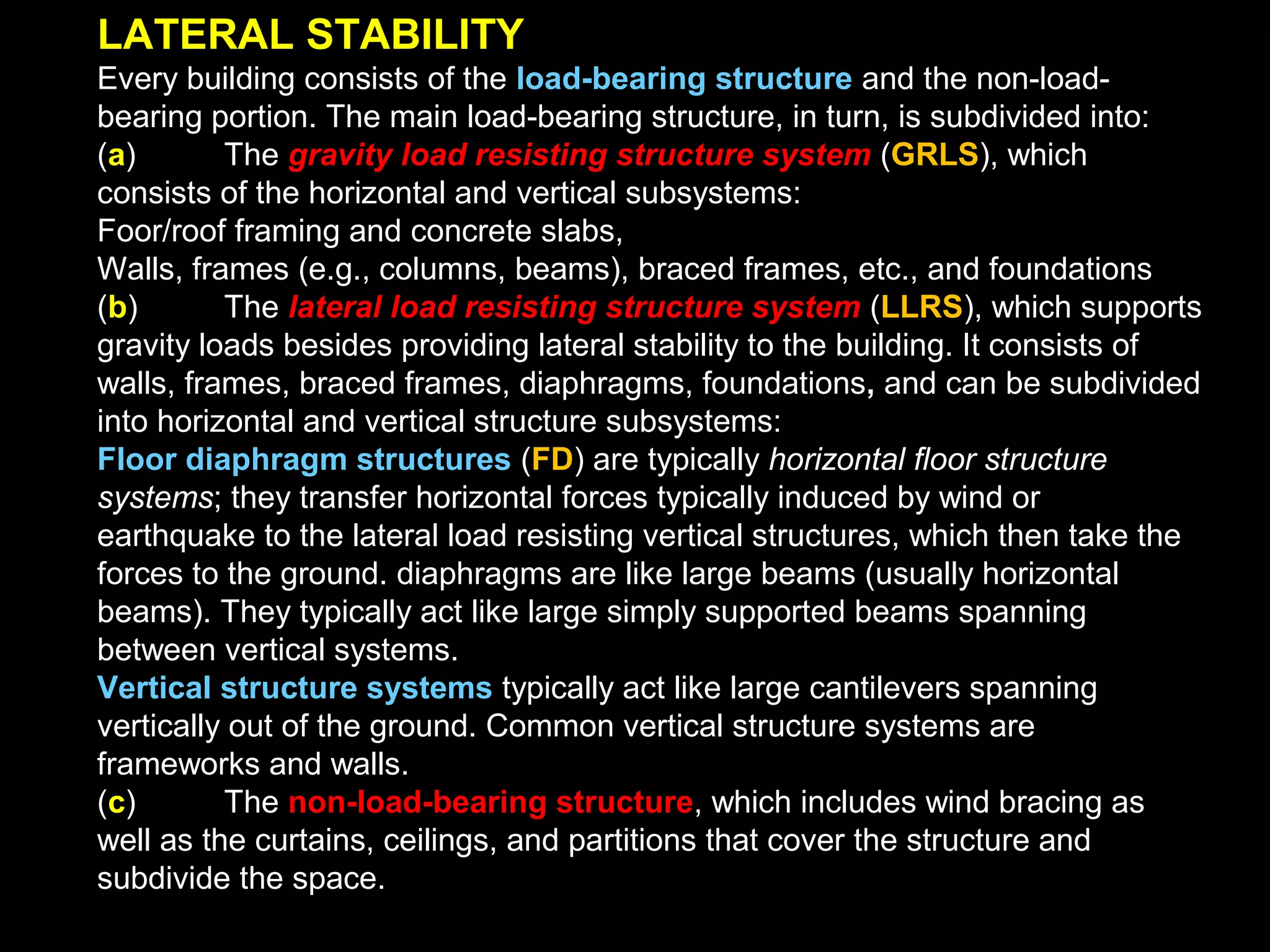 Common semi-rigid composite tension-compression systems and flexible or soft
tensile membranes are organized as:
Single-layer, simply suspended cable roofs:
single-curvature and dish-shaped (synclastic) hanging roofs
Prestressed tensile membranes and cable nets
edge-supported saddle roofs
mast-supported conical saddle roofs
arch-supported saddle roofs
air supported structures and air-inflated structures (air members)
Cable-supported structures
cable-supported beams and arched beams
cable-stayed bridges
cable-stayed roof structures
Tensegrity structures
planar open and closed tensegrity systems:
cable beams, cable trusses, cable frames
spatial open tensegrity systems: cable domes
spatial closed tensegrity systems: polyhedral twist units
Hybrid structures: combination of the above systems
 
