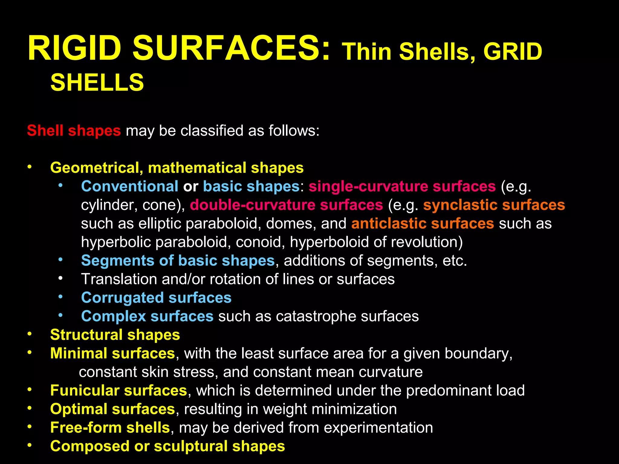 Case study of flat space frame roofs
 
