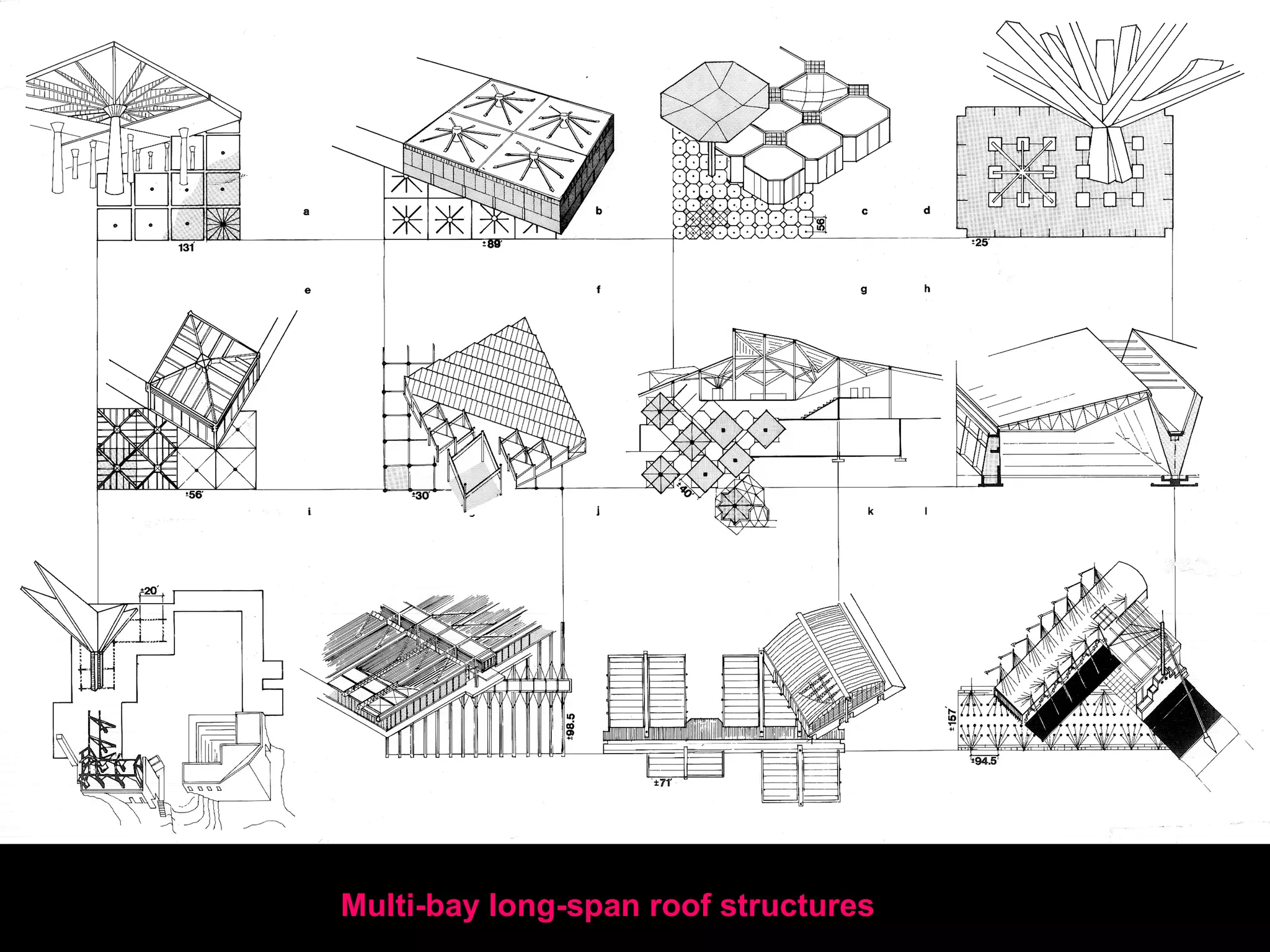 The large scale of long-span structures because of lack of redundancy may
require unique building configurations quite different from traditional forms, as well
as other materials and systems with more reserve capacity and unconventional
detailing techniques as compared to small-scale buildings.
It requires a more precise evaluation of loading conditions as just provided by
codes. This includes the placement of expansion joints as well as the consideration
of secondary stresses due to deformation of members and their intersection, which
cannot be ignored anymore as for small-scale structures. Furthermore a much more
comprehensive field inspection is required to control the quality during the erection
phase; post-construction building maintenance and periodic inspection are
necessary to monitor the effects of loading and weather on member behavior in
addition to the potential deterioration of the materials. In other words, the potential
failure and protection of life makes it mandatory that special care is taken in
the design of long-span structures.
 