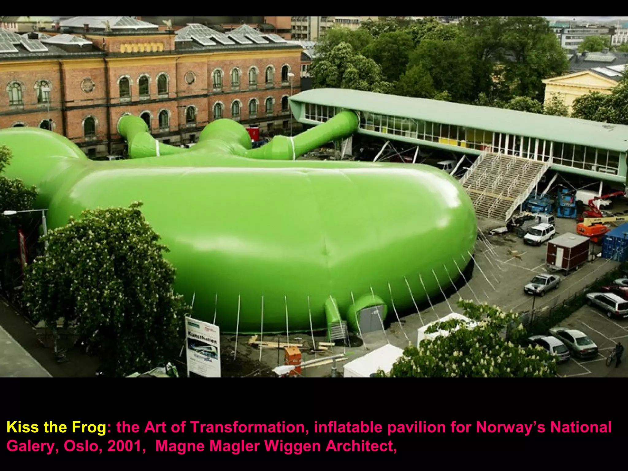 Introduction to Shells and Cylindrical Shells
• Surface structures in nature
• Surface classification 1 and 2
• Examples of shell form development through experimentation
• Basic concepts related to barrel shells
• Slab action vs. beam action
• Cylindrical shell-beam structure
• Vaults and short cylindrical shells
• Cylindrical grid structures
• Various cylindrical shell types
• St. Lorenz, Nuremberg, Germany, 14th cent
• Airplane hangar, Orvieto 1, 1939, Pier Luigi Nervi
• Zarzuela Hippodrome, Madrid, 1935, Eduardo Torroja
• Kimbell Art Museum, Fort Worth, 1972, Louis Kahn
• Terminal 2F, Orly Airport, Paris, 2002, Paul Andreu, elliptical concrete vault
• Alnwick Gardens Visitor Center roof, UK, 2006, Hopkins Arch., Happold Struct. Eng.
• Museum Courtyard Roof, Hamburg, 1989, von Gerkan Marg und Partner
• DZ Bank, glass roof, Berlin, Gehry + Schlaich
• Exhibition hall • Leipzig, Germany, 1996, von Gerkan, GMP, in cooperation with Ian
Ritchie
 