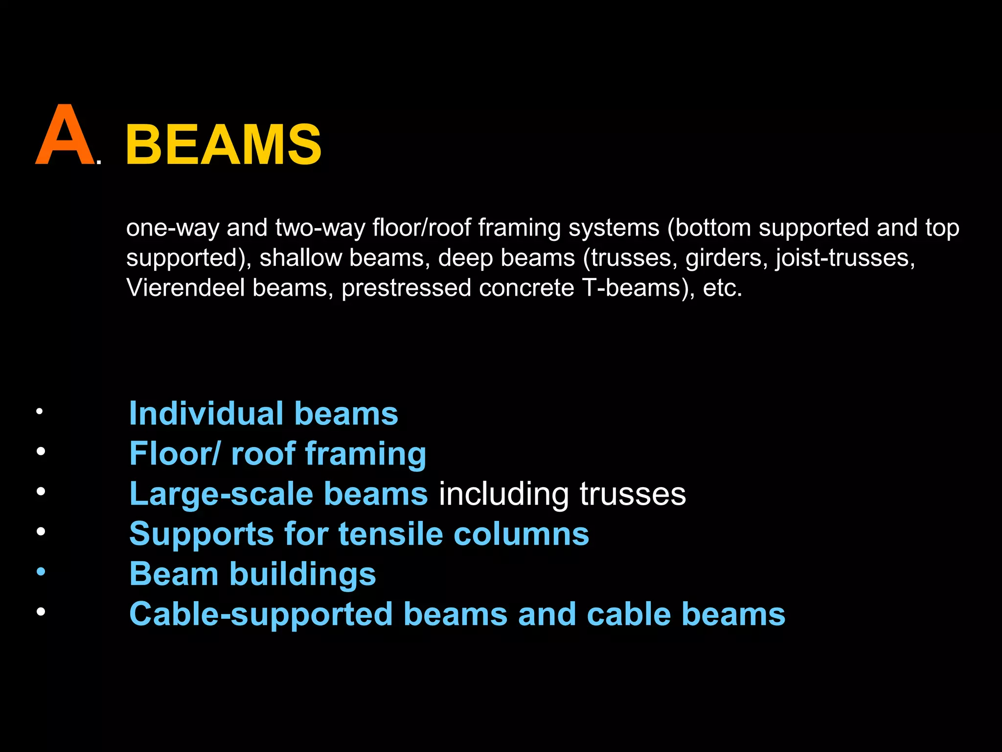 Multi-bay long-span roof structures
 