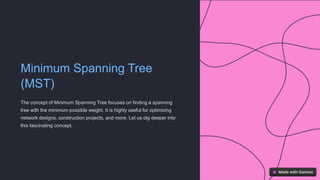 Spanning Tree in data structure and .pptx