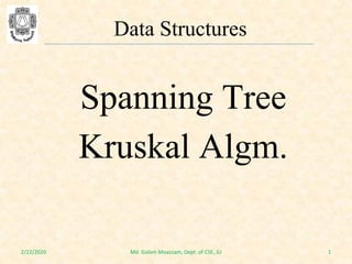 Comprehensive Guide to Kruskal's Algorithm for Minimum Spanning Trees | PDF