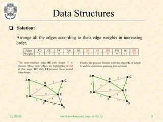 Comprehensive Guide to Kruskal's Algorithm for Minimum Spanning Trees | PDF