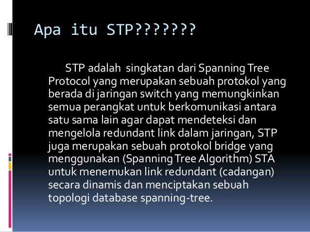 Spanning Tree Protocol