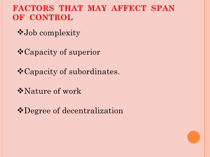 span of management span of control