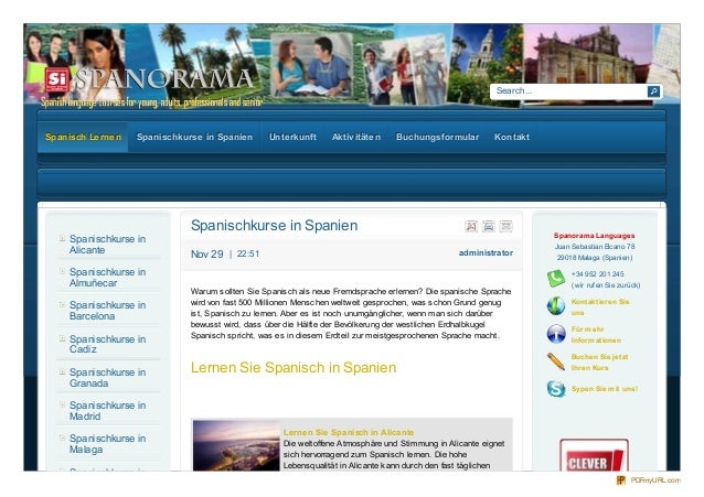 Search...
administratorNov 29 | 22:51
Spanischkurse in Spanien
Warum sollten Sie Spanisch als neue Fremdsprache erlernen? ...