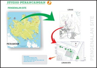 STUDIO PERANCANGAN                                          2
PENGENALAN SITE
                                                                                                                                                                                                                                                      LOKASI


                                                                                                                                                                                                                                                            U




                                                                                                                                                                                                                                                                                                                       PENGENALAN SITE
                                                                                          PT.PADMAJAYA BINTANG SEJATI
                                                                                          22010535 - 07 -08-2002
                                                                                          198.466 M2




                                                                                                                                                                RUDOLF ABDUL RAHMAN
                                                                                                                                                               KASENDA   RAMLI


                                                                                                                                                                ETNA                  WASKITO
                                                                                                                                                              MOELYONO

                                                                                                                                                          BENYAMIN PARWOTODR ING
                                                                                                                                                              KASENDA   WARDIMAN

                                                                                                                                                                          PROF
                                                                                                                                                            DRS. MARKUS SOEBADIO
                                                                                                                                                              WAURAN
                                                                                                                                                                         IR. AKBAR
                                                                                                                                                                ROOS      TANJUNG
                                                                                                                                                             MIWNIE SALIM

                                                                                                                                                                                                      SURYADI
                                                                                                                                                                SOERIPTO
                                                                                                                                                                                         BEBY.MDN
                                                                                                                                                                         ARMAN                         SABETH MUCHSIN
                                                                                                                                                                       ADIPUTRA
                                                                                                                                                              DRS. AMRIN                     ANDI ODANG
                                                                                                                                                               SYAROPI
                                                                                                                                                                          DR. SIHOMBING                         NIA NUSYIRWAN

                                                                                                                                                                ASAWADJI.A     DRS SIMATUPANG
                                                                                                                                                                                             ADITYJAYA                   LINUS PURBOJO
                                                                                                                                                                    BENYAMIN      SINAMBELA.TH
                                                                                                                                                                    PARWOTO
                                                                                                                                                                                        SOEBARJO
                                                                                                                                                                       DJOKO
                                                                                                                                                                    SARWOTO,SH                                                    PRAMONO
                                                                                                                                                                                                   BASTIAN KR
                                                                                                                                                                   SUDIBYO SALEH,SH
                                                                                                                                                                                        KOESBIONO                                   B-3
                                                                                                                                                                      DR. GIFARI.AB     SARMANHADI

                                                                                                                                                                   DRS.KUNARDJO.MA                    SORYADI

                                                                                                                                                                                                                                   B-2
                                                                                                                                                                    TODO SIHOMBING

                                                                                                                                                                             ARMAN                   SOEPADNOMO
                                                                                                                                                                         ADI PUTRA                                                B-1

                                                                                                                                                                          IR. RUMENTA


                                                                                                                                                                           SARJUONG

                                                                                                                                                                           SEMBIRING




                                                                                                                                                                                                                                            DARTIM
                                                                                                                                                                                                                                            Jasa
                                                                                                                                                                                                                                            1000,84




                                                                                                                                  PT. Gugun Jaya Teknik
                                                                                                                                  20.000 m2




                                                                                                                        Polaris




                                                                         PT.BINA NUANSA
                                                                         BARATA




                                                                                                                                                                                                                                                        +17.40+15.30+13.70 +13.20       +12.40




                                                                                                                                                                                                                                                                                                     0
                                                                                                                                                                                                                                                                                                   W1
PETA BATAM                                                                                                                                                                                                                                                                     U




                                                                                                                                                                                                                                                                                                 RO
                                                                +12.40

                                                                                                                                                                                                                RO
                                                                                                                                                                                                                  W1
                                                                                                                                                                                                                    0
                                                                +12.00
                                                                +10.20
                                                                 +9.50




                                                                                                                                                                                                                                                                     B
                                                                                                                                                                                                                                                                   GS
                                                                +8.20
                                                                 +7.50
                                                                +7.30                                                                                                                                                                                                    GS




                                                                                                                                                                                                                                                                                   0
                                                                                                                                                                                                                                                                           B




                                                                                                                                                                                                                                                                                 W1
                                                                +7.05




                                                                                                                                                                                                                                                                               RO
             DATA LOKASI
                                                                                                                                                                                                                                                             GS
                                                                                                                                                                                                                                                               B
             TERLETAK DIKECAMATAN TIBAN                                                                                                                                                                                                                                                                        +4.50
             LOKASI BERADA DISIMPANG TIGA
                                                                                                                                                                                                                                                                                                               +6.00
             LUAS TANAH :400 M2 ,PANJANG :20M, LEBAR: 20M
                                                                                                                                                                                                                                                                               +12.40               +10.10+8.30+7.10
             BERADA PADA ROW : 10 M
                                                                                            LOKASI SITE
 