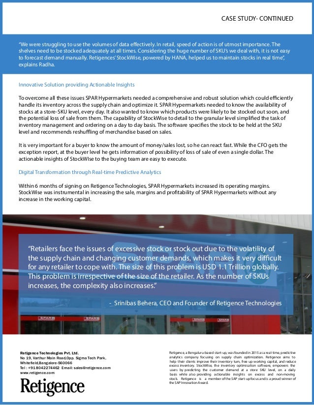 Spar case study image