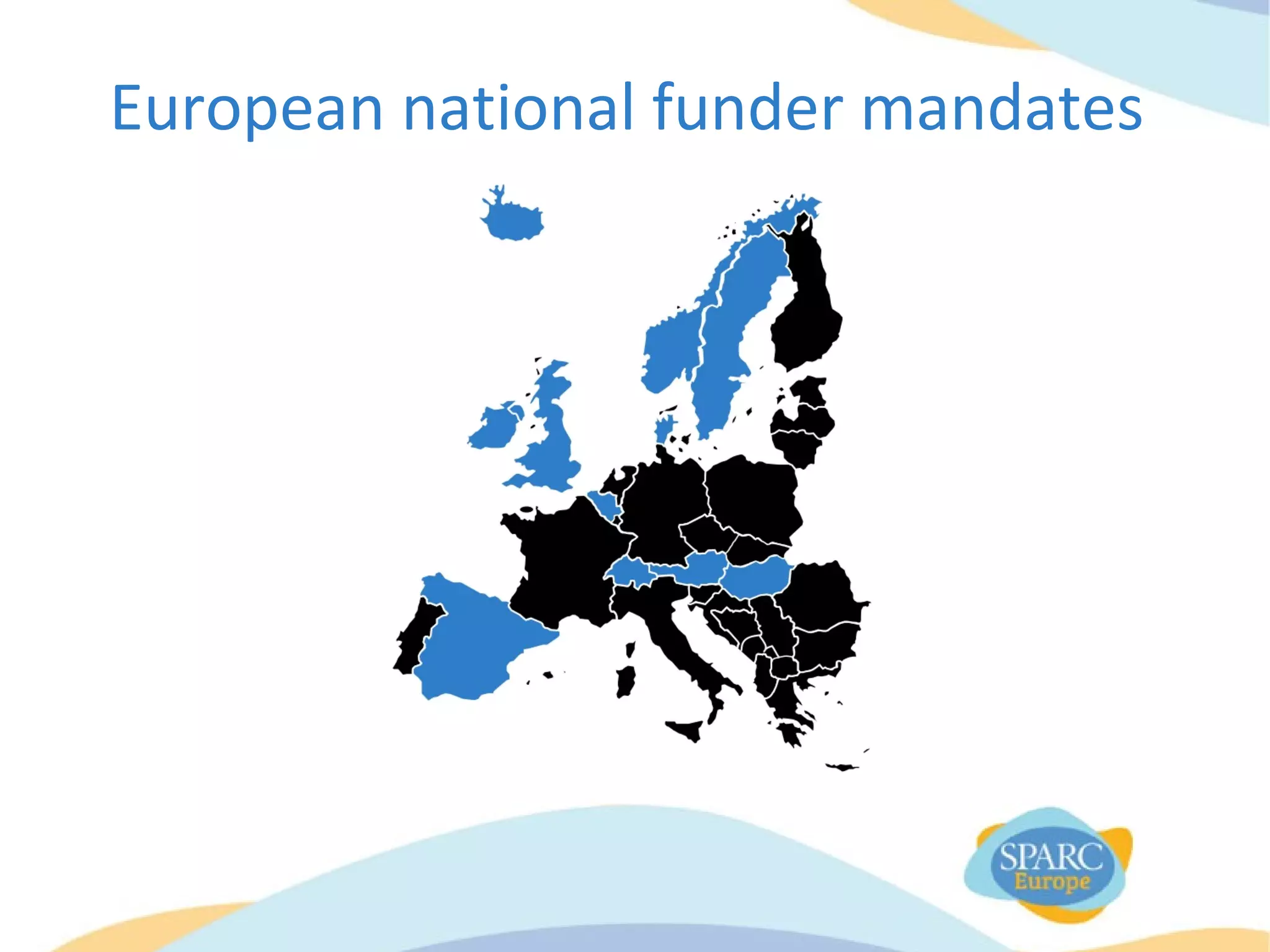 European national funder mandates
 
