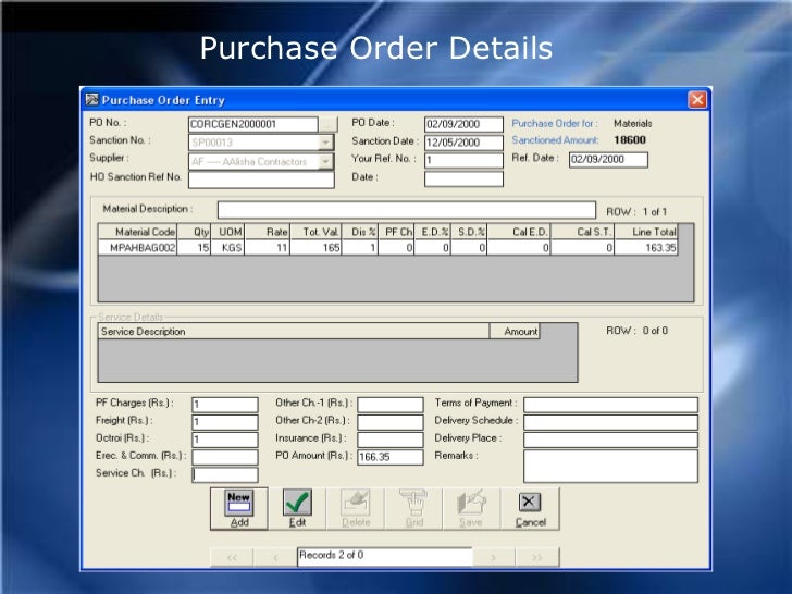 Spare Parts Management Software