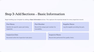 Spare Parts QA Checklist with eAuditor Audits and inspections | PDF