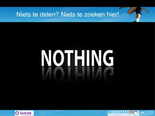 Niets te delen? Niets te zoeken hier! 