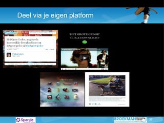Deel via je eigen platform 