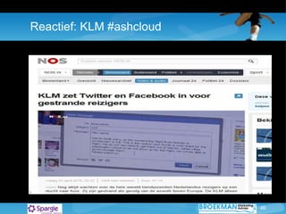 Reactief: KLM #ashcloud 