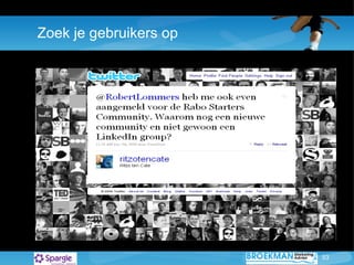 Zoek je gebruikers op 