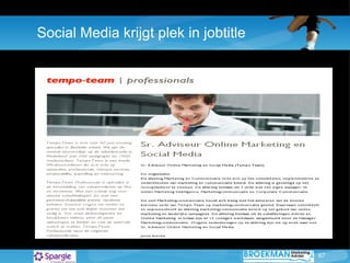 Social Media krijgt plek in jobtitle 