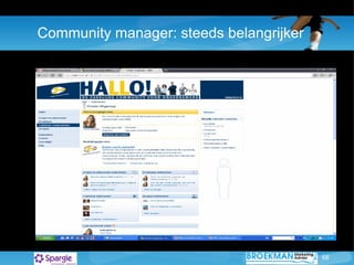 Community manager: steeds belangrijker 