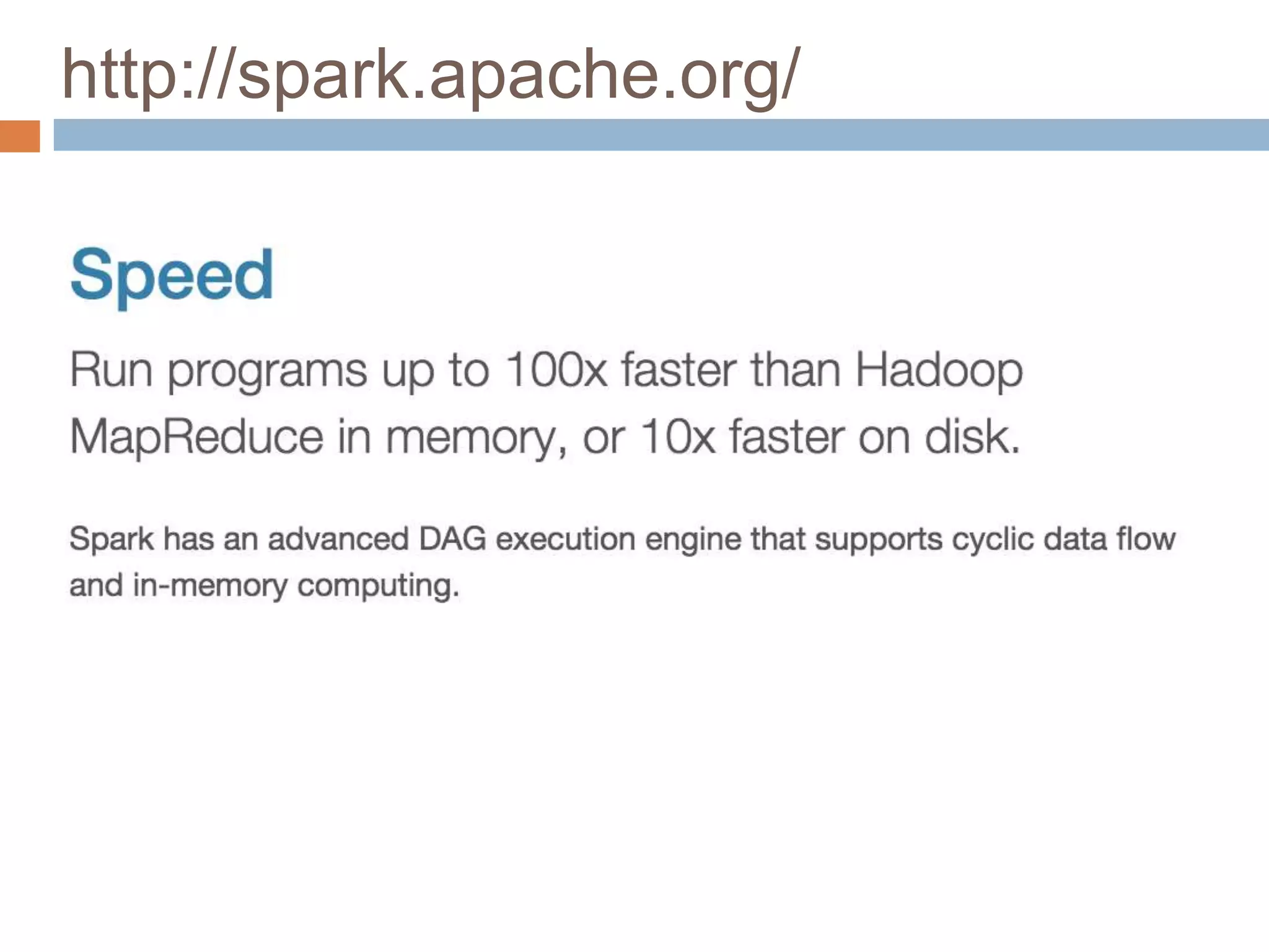 http://spark.apache.org/
 