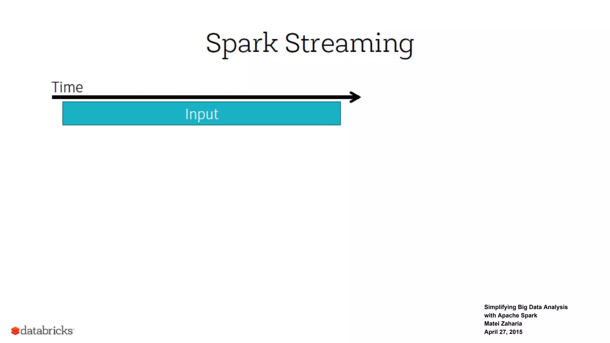 Simplifying Big Data Analysis
with Apache Spark
Matei Zaharia
April 27, 2015
 
