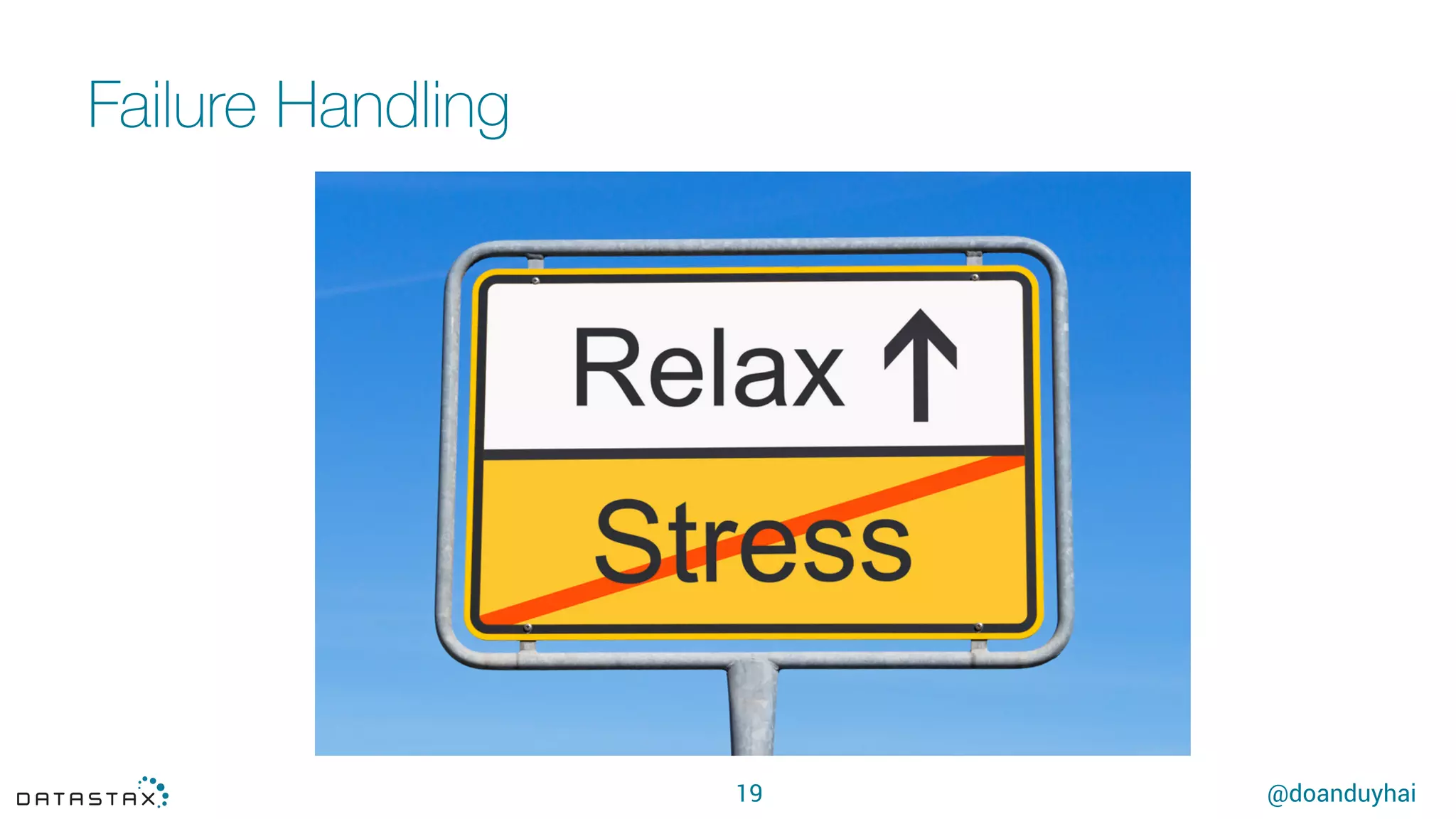 @doanduyhai
Failure Handling
19
 