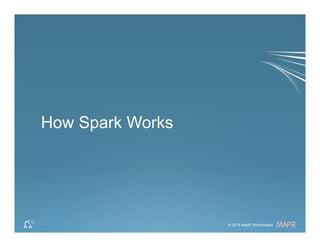 ®
© 2014 MapR Technologies 35© 2014 MapR Technologies
®
How Spark Works
 