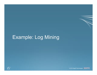 ®
© 2014 MapR Technologies 40© 2014 MapR Technologies
®
Example: Log Mining
 