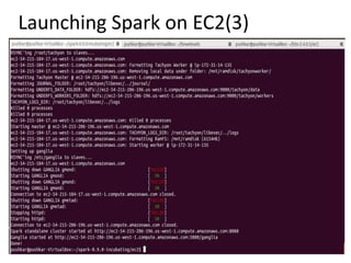 Launching Spark on EC2(3)
 