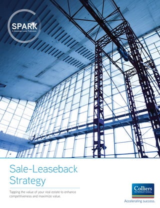 Sale-Leaseback
Strategy
Tapping the value of your real estate to enhance
competitiveness and maximize value.
Accelerating success.
 
