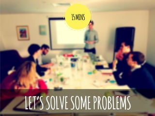 LET’SSOLVESOMEPROBLEMS
15MINS